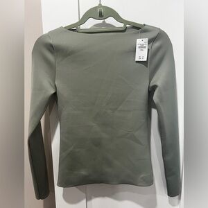 NWT Abercrombie & Fitch Olive Long Sleeve Shirt xs